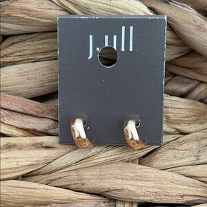 J. Jill Shiny Gold Mini Hoop Earrings